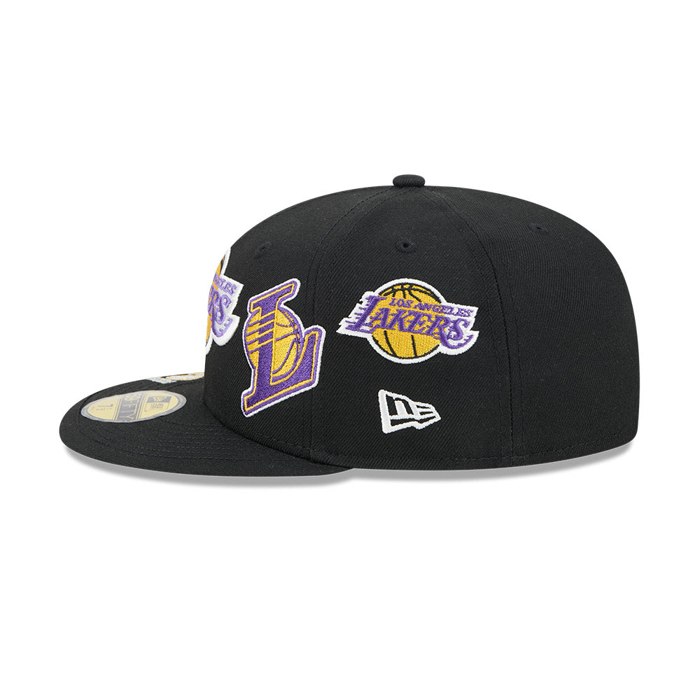 New Era 59FIFTY fitted cap i sort med Los Angeles Lakers HWC-logo આગળ