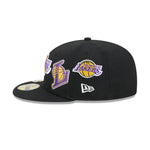New Era 59FIFTY fitted cap i sort med Los Angeles Lakers HWC-logo આગળ