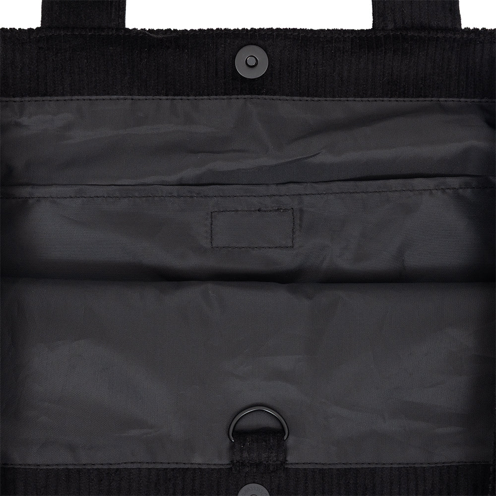 Sort New Era New York Yankees MLB chunky cord tote taske med logo og brede håndtag, perfekt til tilbehør.