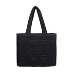 Sort New Era New York Yankees MLB quiltet polstret tote-tas med logo og skulderrem, perfekt til accessories og dagligt brug