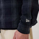 New Era shacket-jakke i marineblå med klassisk skjortedesign