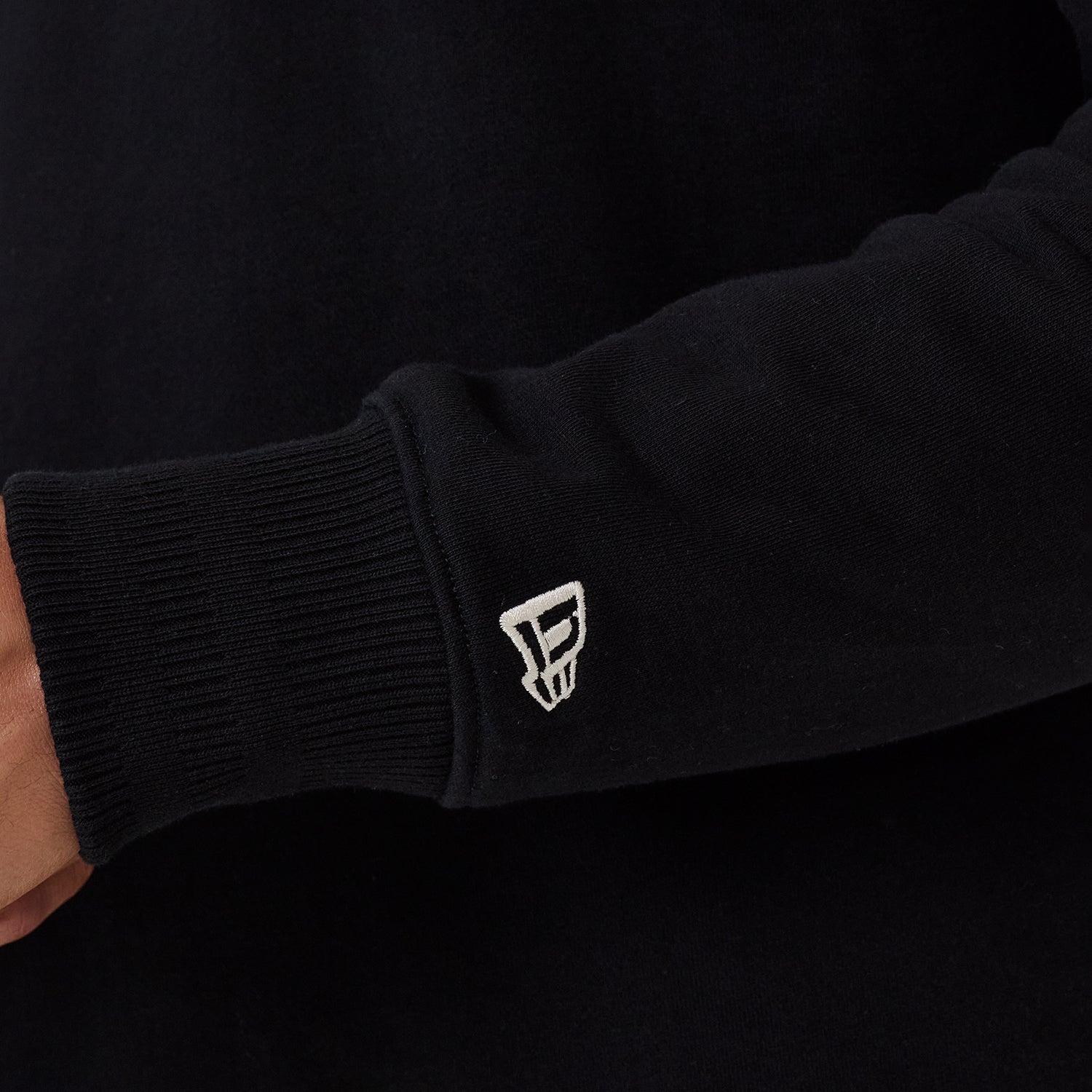 New Era New York Yankees MLB striktrøje med 1/4 lynlås i sort
