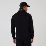 New Era New York Yankees MLB 1/4 zip striktrøje i sort, set forfra