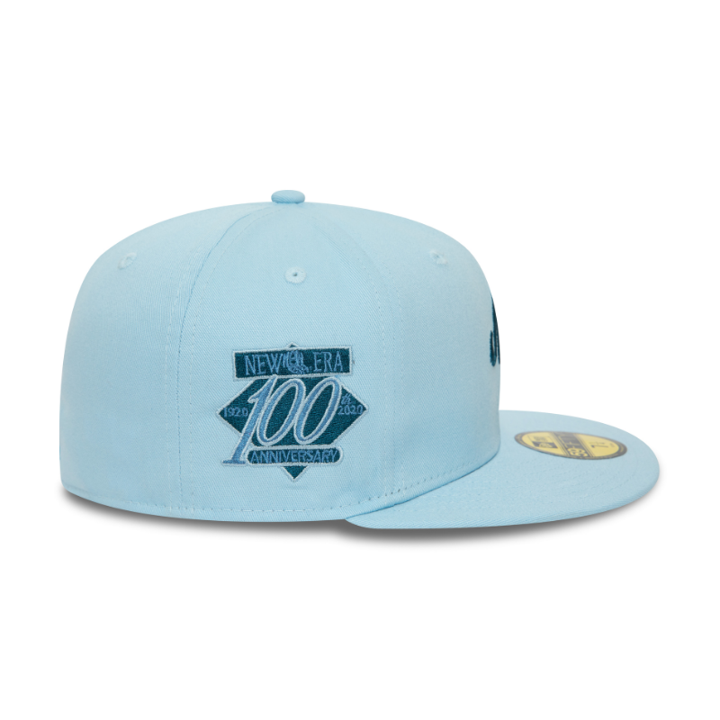 New Era - NE SCRIPT - 59Fifty Fitted Cap - Light Blue - Headz Up 