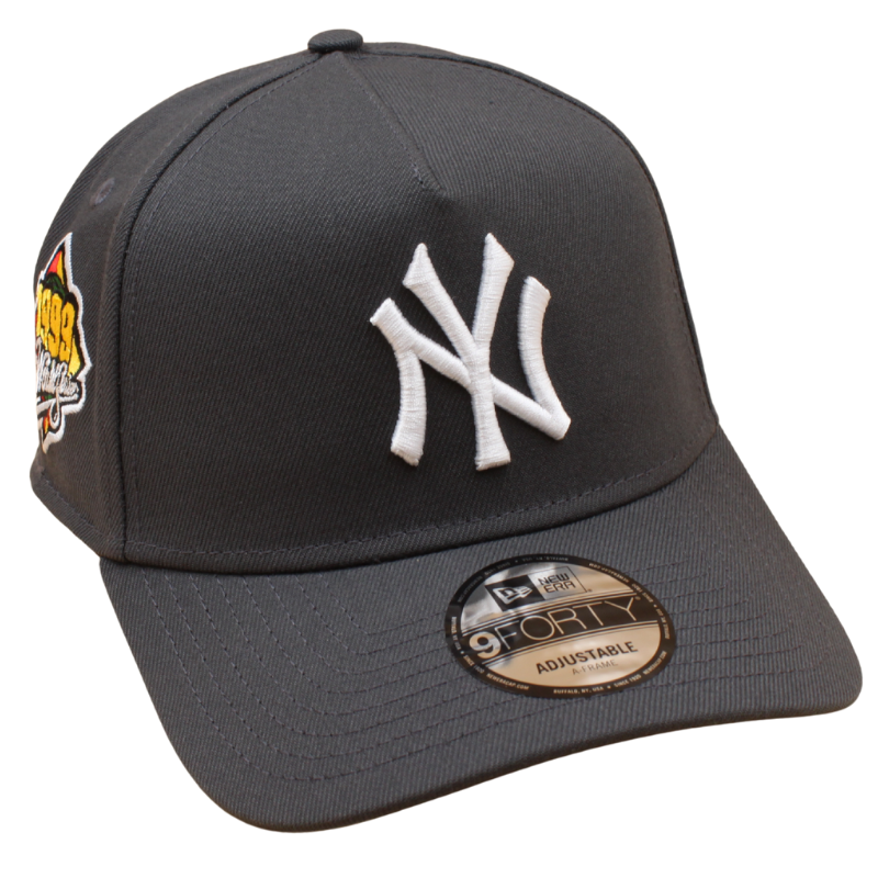 New Era - 9FORTY A-Frame Cap - WS 1999 - New York Yankees - Dark Grey - Headz Up 