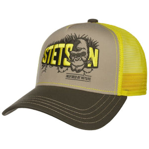Ape Sustainable Trucker Cap - Yellow/Grey - Headz Up 