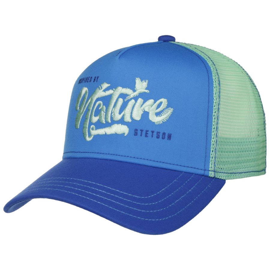 Inspired By Nature Sustainable Trucker Cap - Blue/Green - Headz Up 