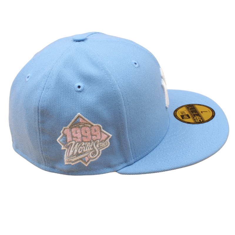 New Era - 59FIFTY Fitted - New York Yankees - World Series 1999 - Sky Blue/Pink UV - Headz Up 