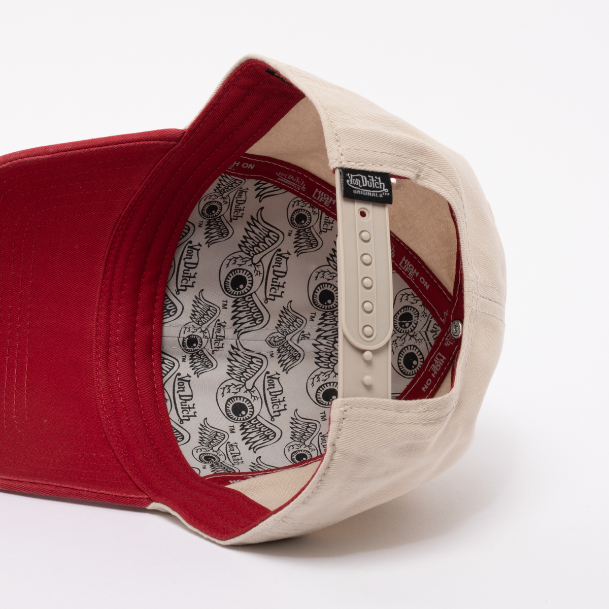 Von Dutch - DB Denver Dad Cap - Khaki/Red - Headz Up 