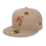 New Era - NE SCRIPT - 59Fifty Fitted Cap - Light Brown - Headz Up 