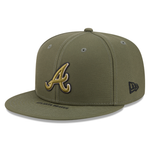 New Era - Atlanta Braves - 9FIFTY Snapback - ARMED FORCES - Olive - Headz Up 