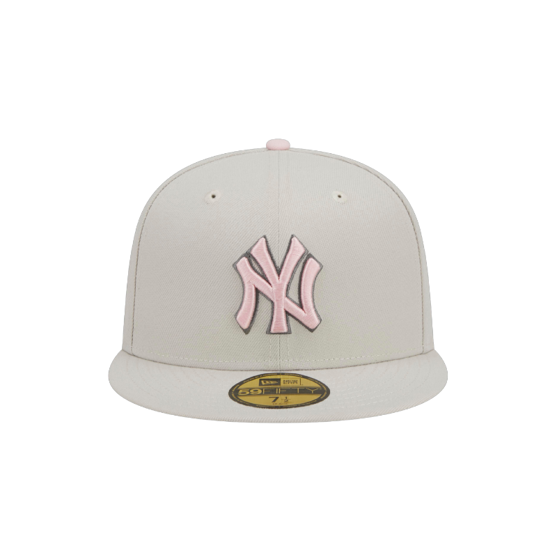 Mothers Day New York Yankees 59Fifty Fitted Cap - Stone/Pink - Headz Up 