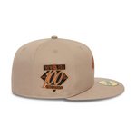 New Era - NE SCRIPT - 59Fifty Fitted Cap - Light Brown - Headz Up 