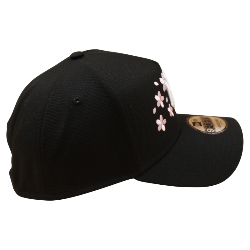 New Era - 9FORTY A-Frame Cap - New York Yankees - Flowers - Black/Pink - Headz Up 