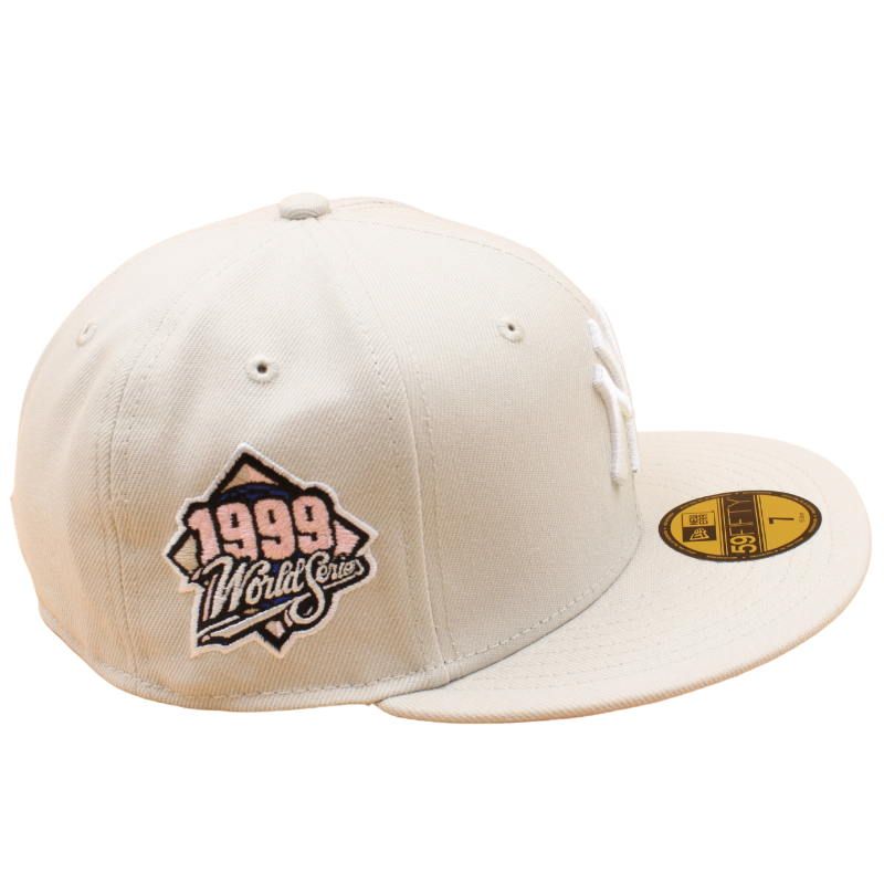 New Era - 59FIFTY Fitted - New York Yankees 1999 World Series - Stone/Pink UV - Headz Up 