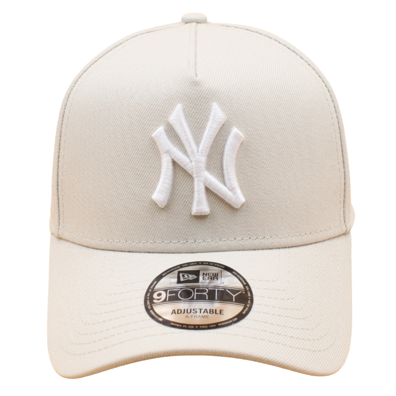 New Era - 9FORTY A-Frame Cap -New York Yankees - Stone - Headz Up 