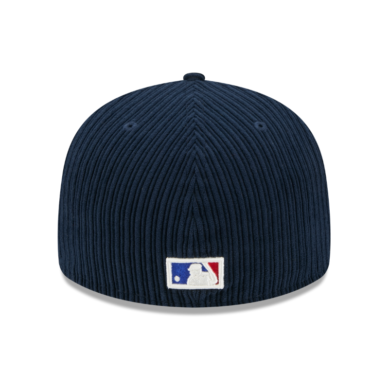 New Era - 59FIFTY Fitted Cap - Atlanta Braves Cooperstown - CHENILLE POP - Navy - Headz Up 