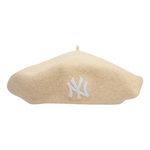 New Era - WMNS Wool Beret - New York Yankees - Light Beige - Headz Up 