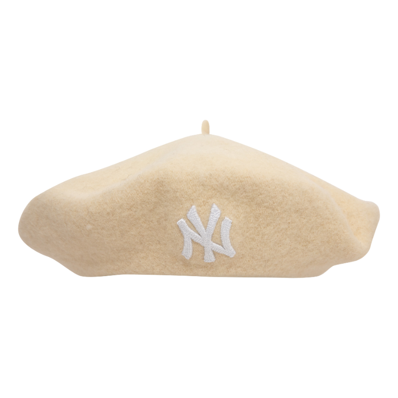 New Era - WMNS Wool Beret - New York Yankees - Light Beige - Headz Up 