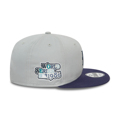 New Era - New York Mets - 9Fifty Snapback MLB Patch - Grey/Navy - Headz Up 