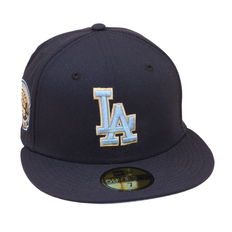 New Era - Los Angeles Dodgers Cooperstown 59Fifty Fitted World Championship 1955 - Navy/Sky Blue - Headz Up 