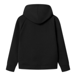 Sort BLS Edwin Zip Hoodie med lynlås og hætte, blødt stof og frontlommer, vises i billedet.