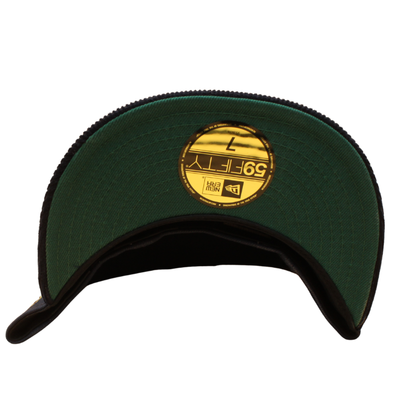 Navy New Era 59FIFTY cap med Yankees logo og 1977 All Star Game detalje, blødt cord materiale, foran visning