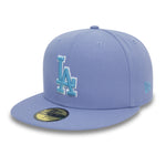 Los Angeles Dodgers Cooperstown 59Fifty Fitted 100th Anniversary - Lavender/Sky - Headz Up 