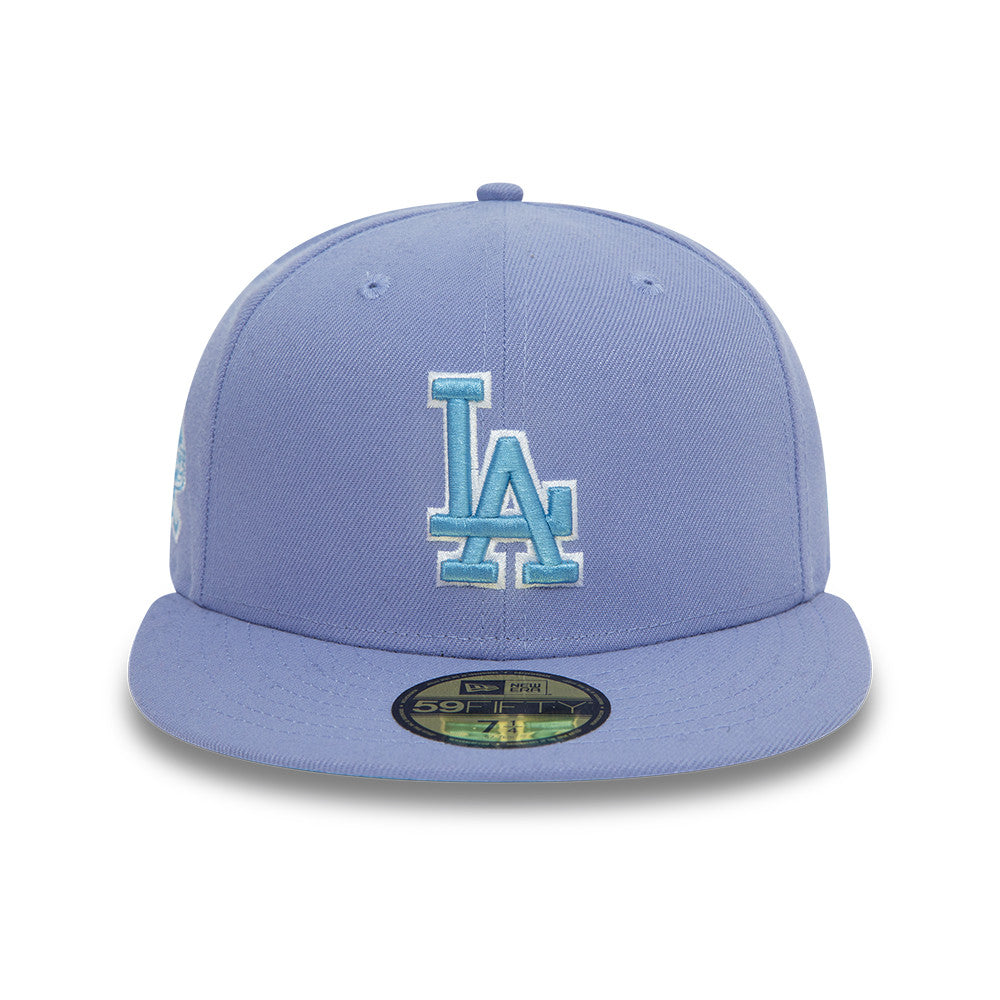 Los Angeles Dodgers Cooperstown 59Fifty Fitted 100th Anniversary - Lavender/Sky - Headz Up 