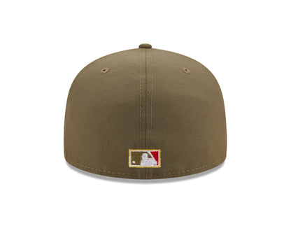 New Era - Los Angeles Dodgers Cooperstown 59Fifty Fitted World Series 1981 - Olive/Red Outline - Headz Up 