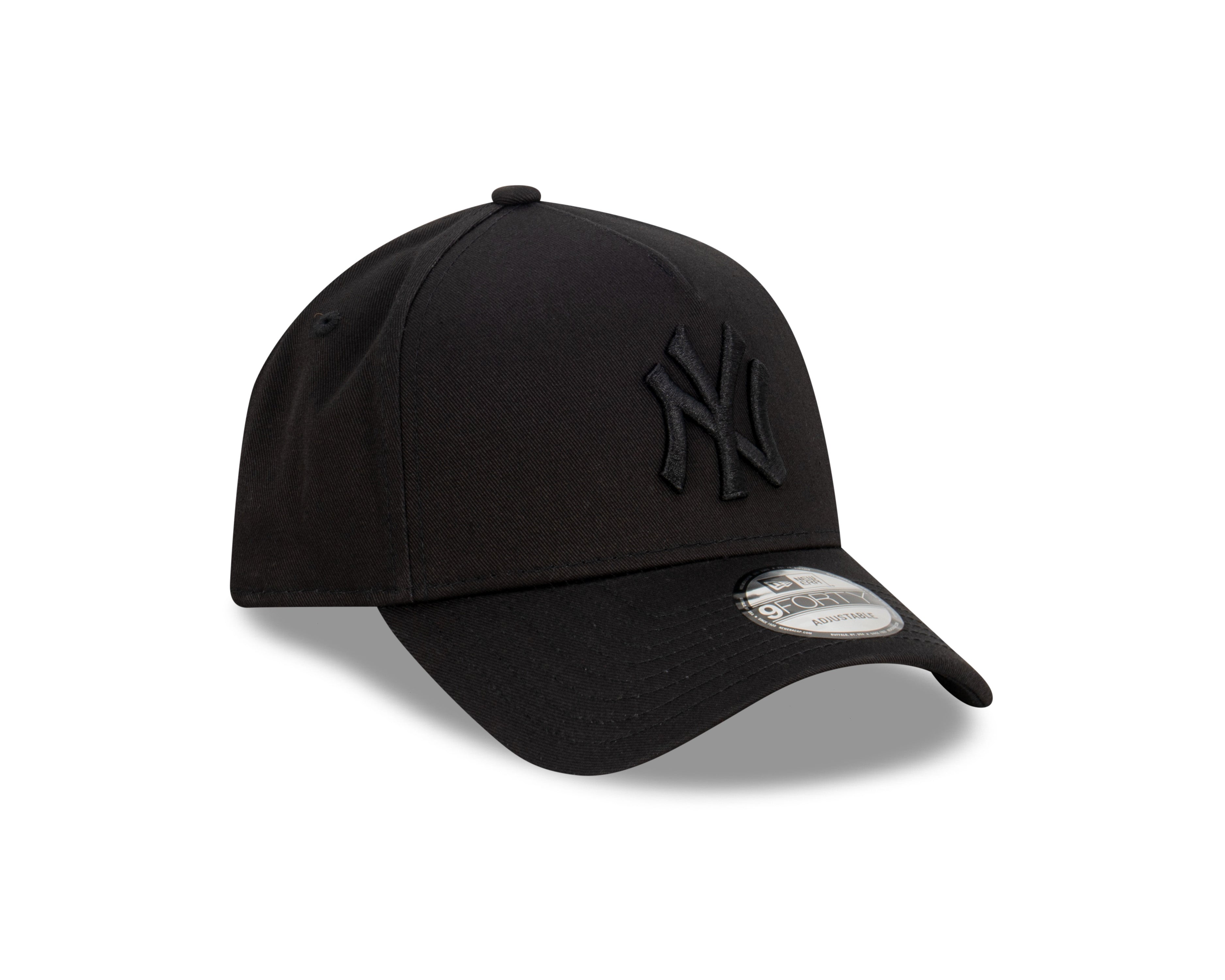 New Era - 9FORTY A-Frame Cap - New York Yankees - Black On Black - Headz Up 