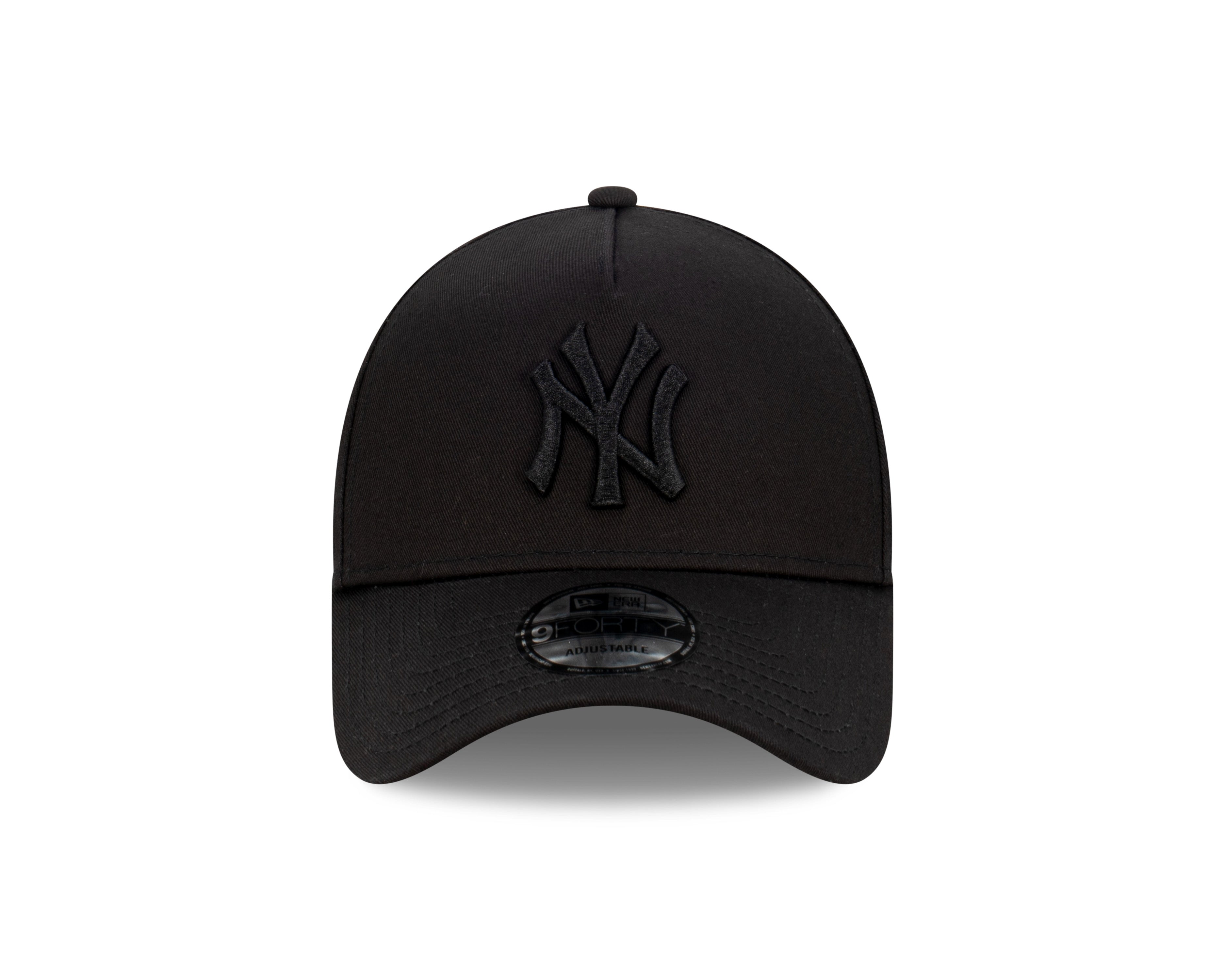 New Era - 9FORTY A-Frame Cap - New York Yankees - Black On Black - Headz Up 