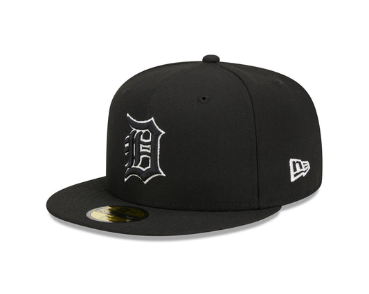 New Era - 59FIFTY Fitted Cap - Detroit Tigers - Black Outline