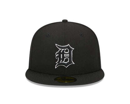 New Era - 59FIFTY Fitted Cap - Detroit Tigers - Black Outline