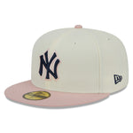 New Era - 59FIFTY Fitted -  New York Yankees - WS 2000 - Chrome/Pink Rouge - Headz Up 