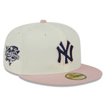 New Era - 59FIFTY Fitted -  New York Yankees - WS 2000 - Chrome/Pink Rouge - Headz Up 