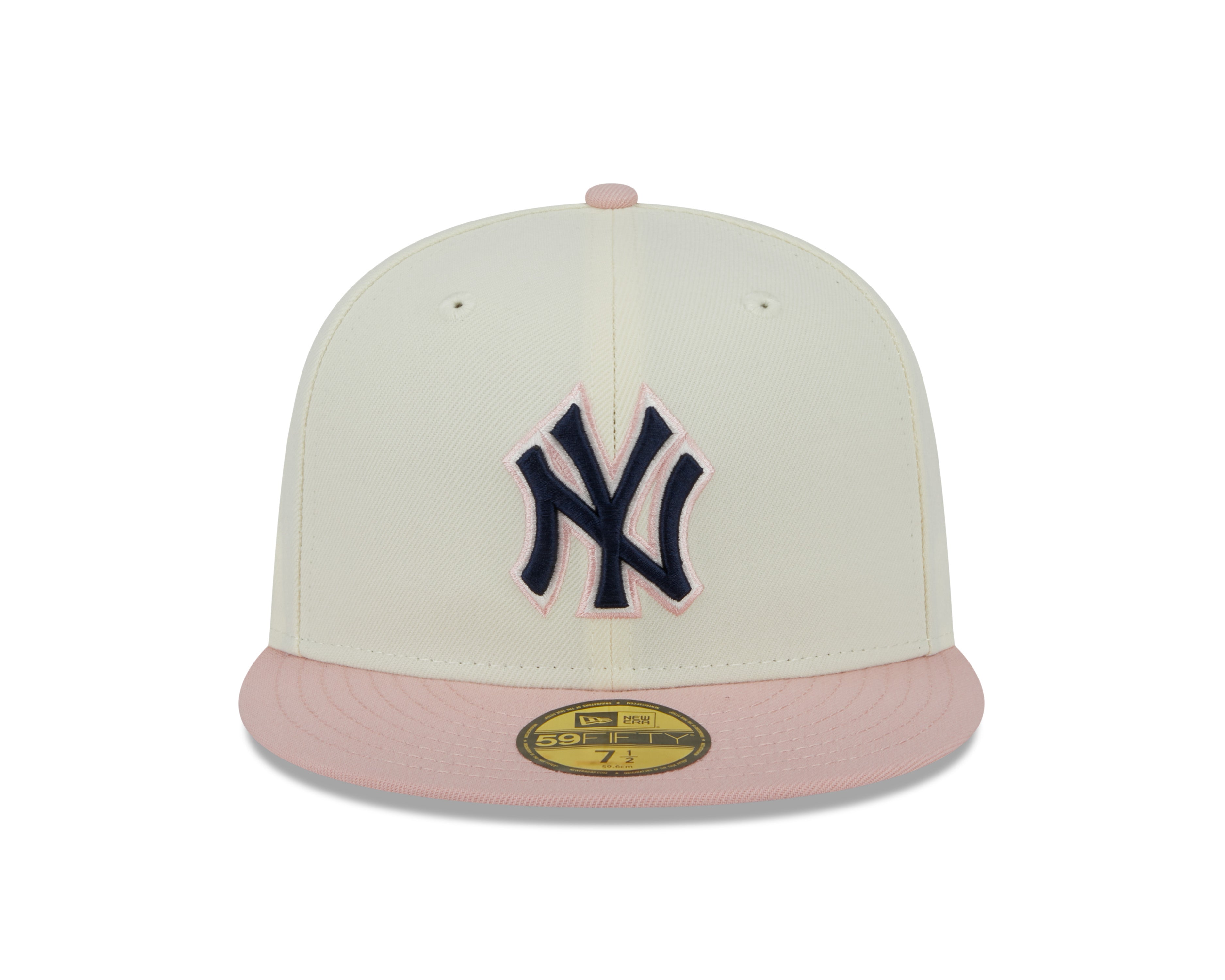 New Era - 59FIFTY Fitted -  New York Yankees - WS 2000 - Chrome/Pink Rouge - Headz Up 