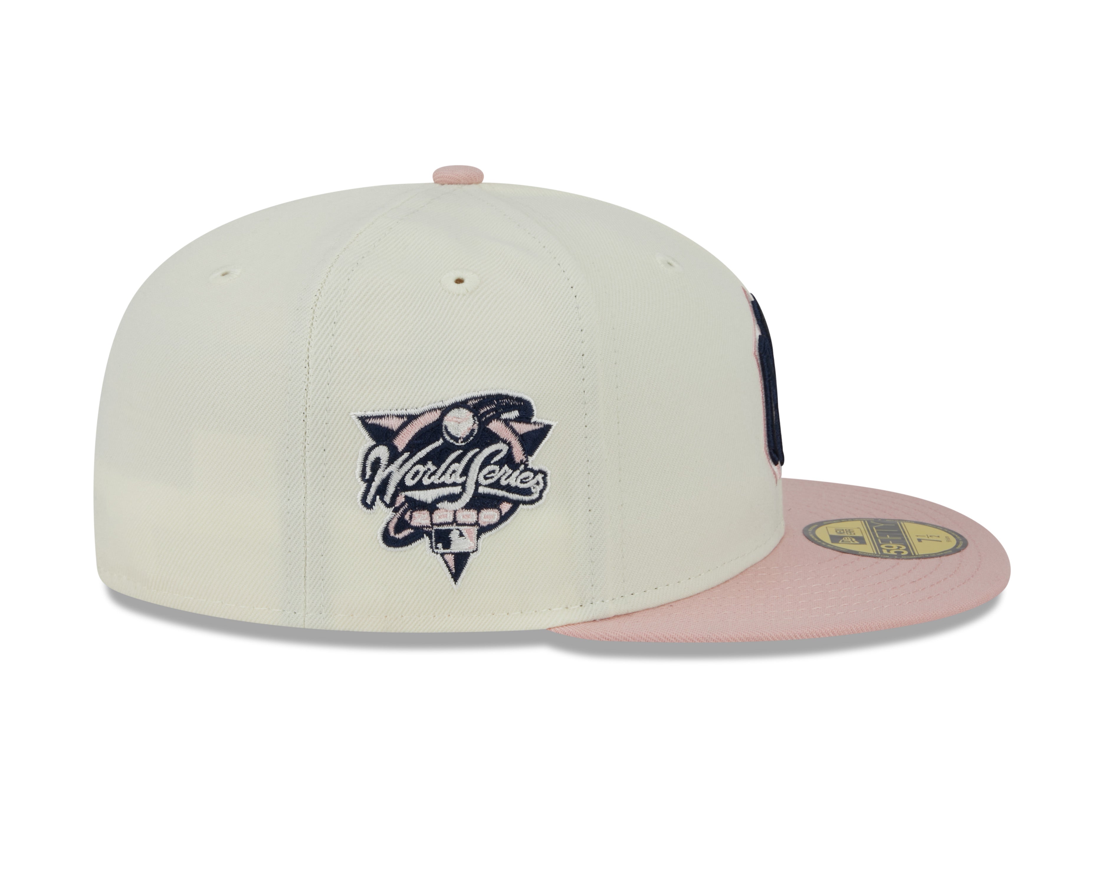 New Era - 59FIFTY Fitted -  New York Yankees - WS 2000 - Chrome/Pink Rouge - Headz Up 