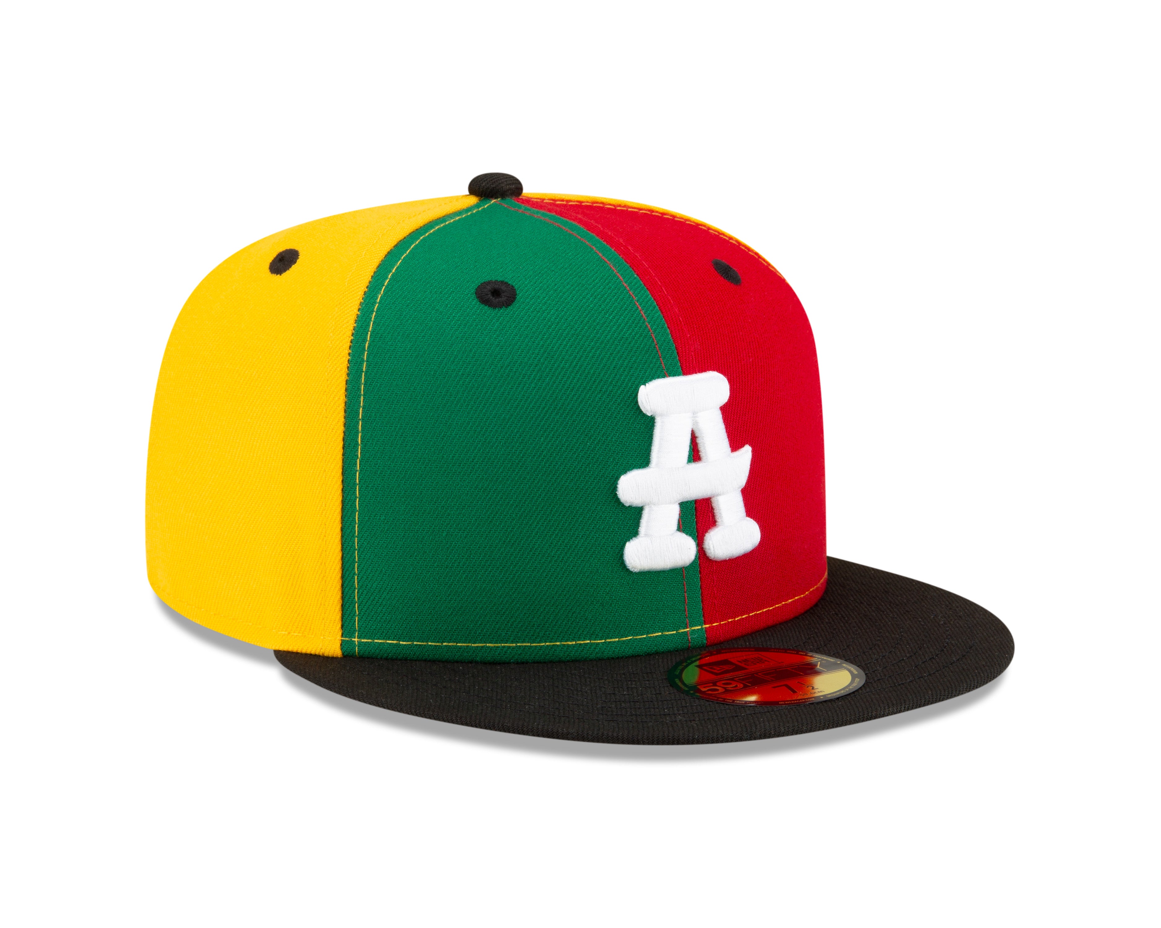 New Era - 59FIFTY - Atlanta Black Crackers - Negro League Museum - Red/Yellow/Green - Headz Up 