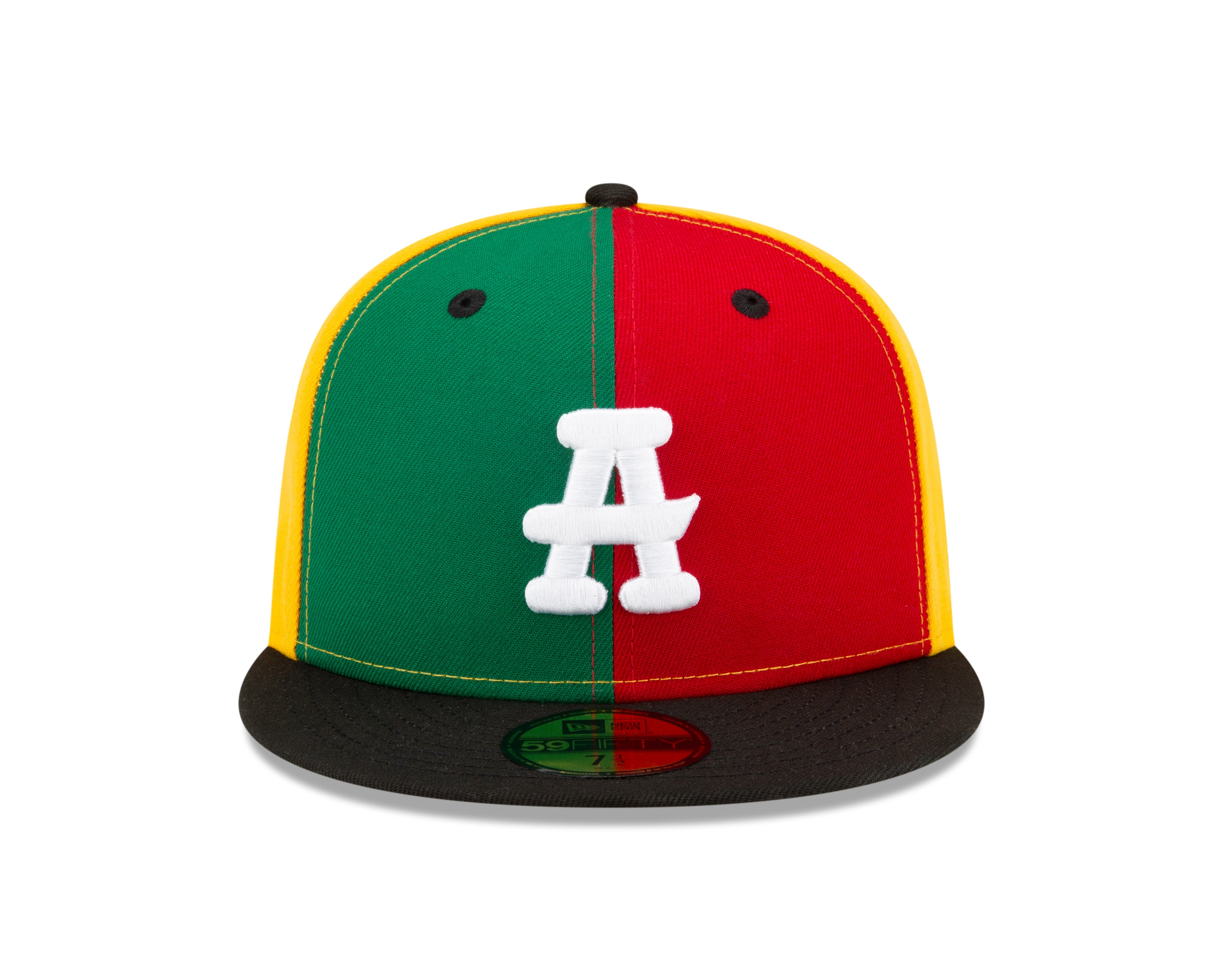 New Era - 59FIFTY - Atlanta Black Crackers - Negro League Museum - Red/Yellow/Green - Headz Up 