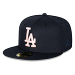 New Era - 59FIFTY Fitted Cap - Los Angeles Dodgers - 60th Anniversary - Navy/Pink - Headz Up 