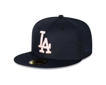 New Era - 59FIFTY Fitted Cap - Los Angeles Dodgers - 60th Anniversary - Navy/Pink