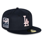 New Era - 59FIFTY Fitted Cap - Los Angeles Dodgers - 60th Anniversary - Navy/Pink - Headz Up 