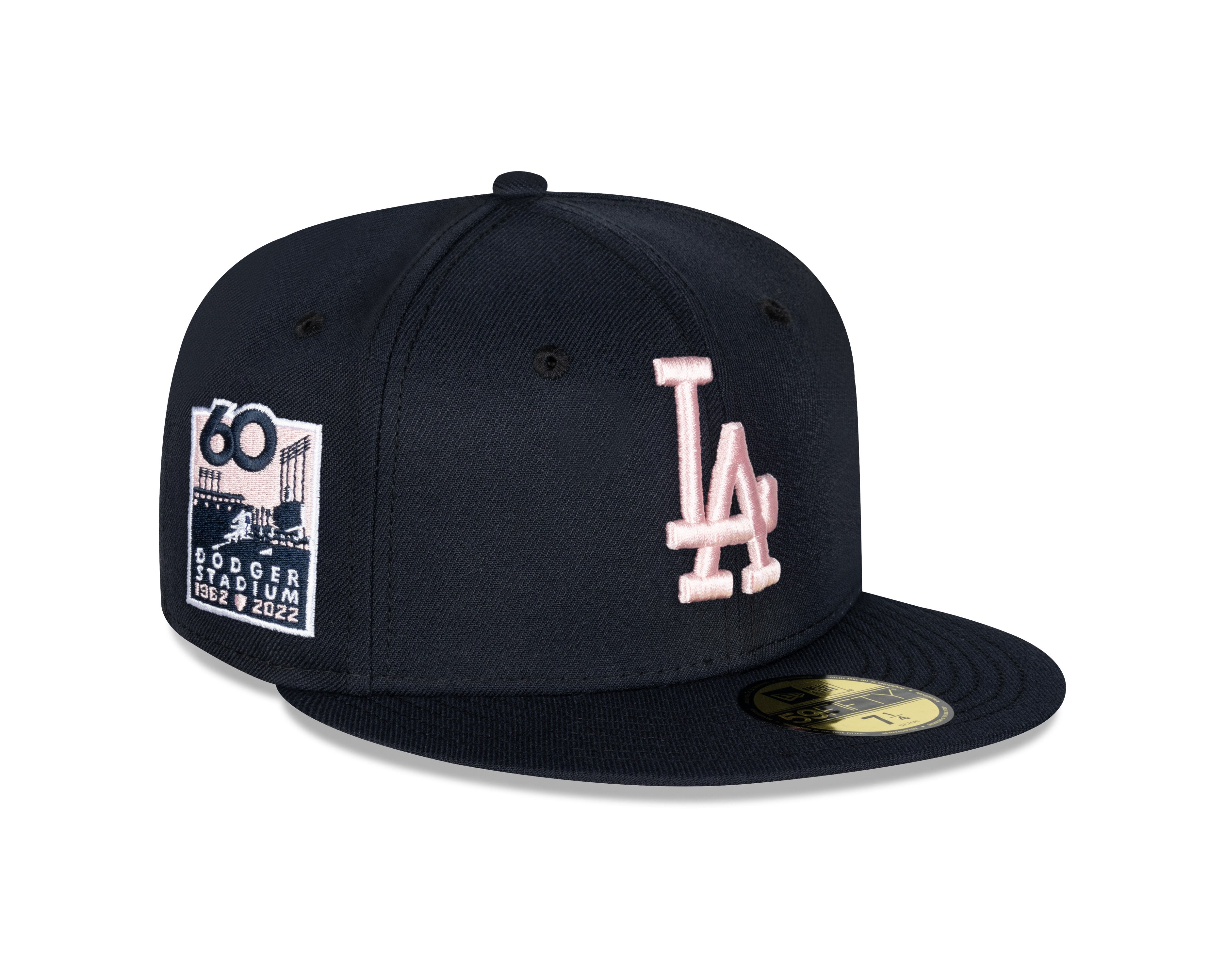 New Era - 59FIFTY Fitted Cap - Los Angeles Dodgers - 60th Anniversary - Navy/Pink - Headz Up 