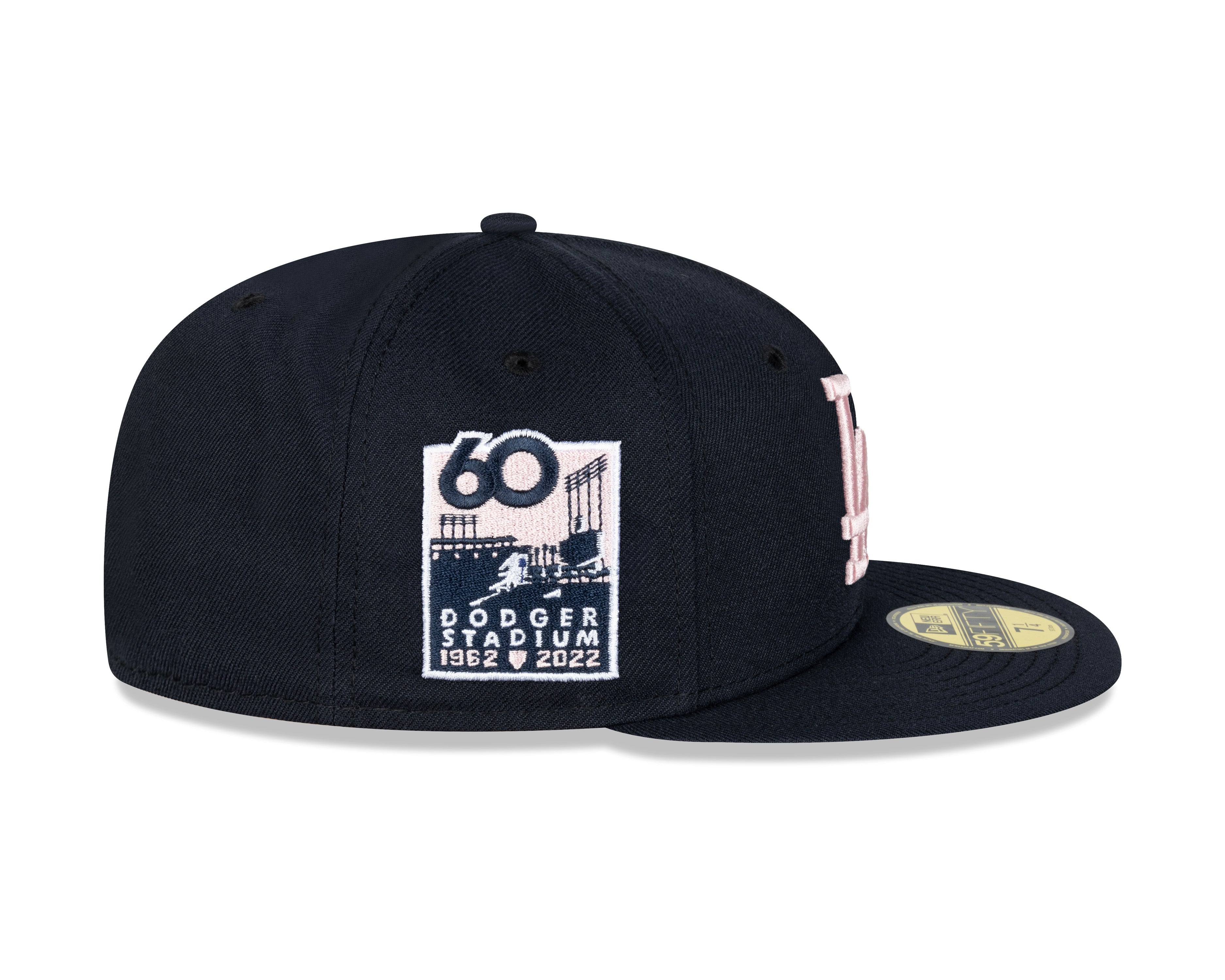 New Era - 59FIFTY Fitted Cap - Los Angeles Dodgers - 60th Anniversary - Navy/Pink - Headz Up 