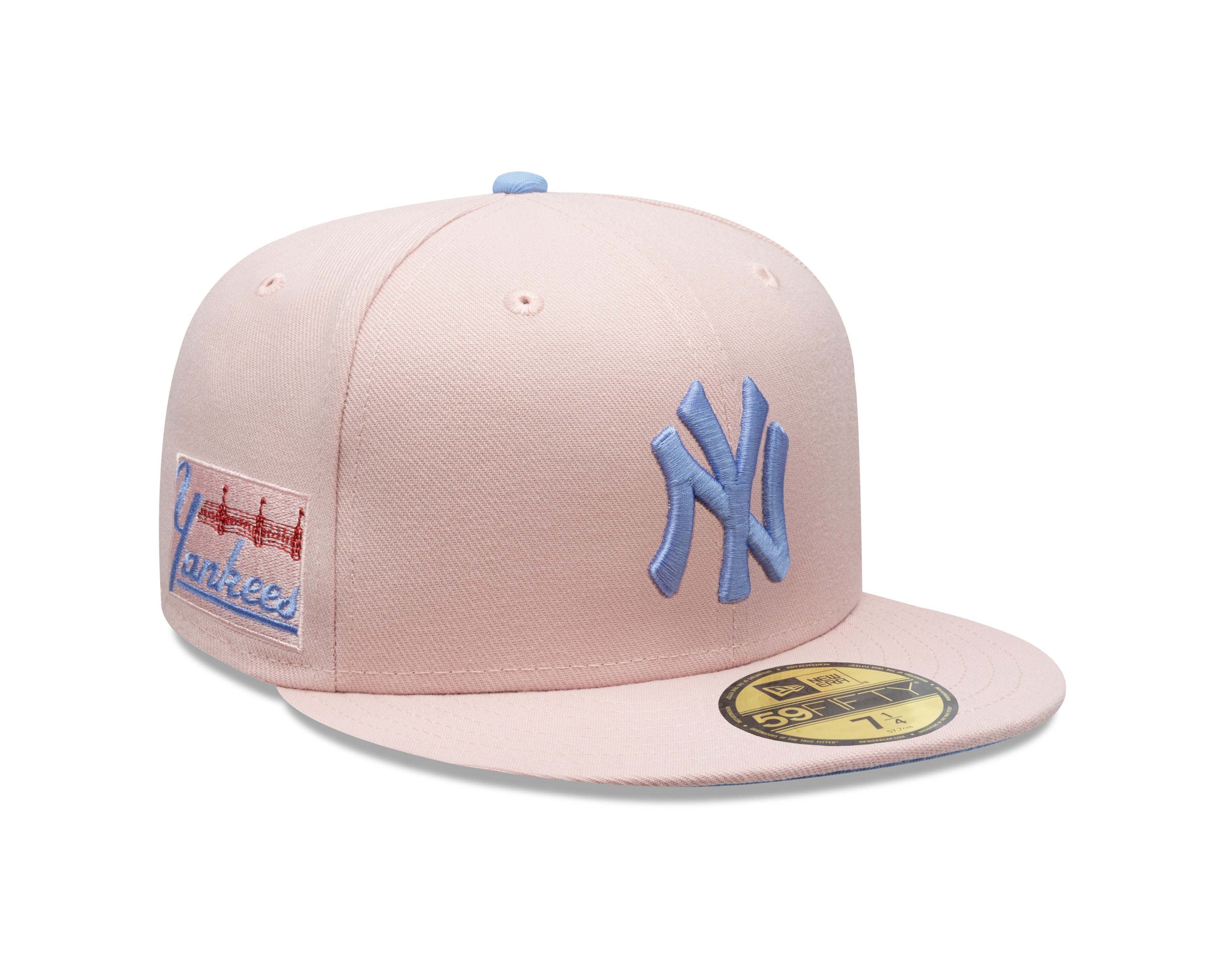 New Era - 59FIFTY Fitted -  New York Yankees Cooperstown - Pink Rouge/Light Blue UV - Headz Up 
