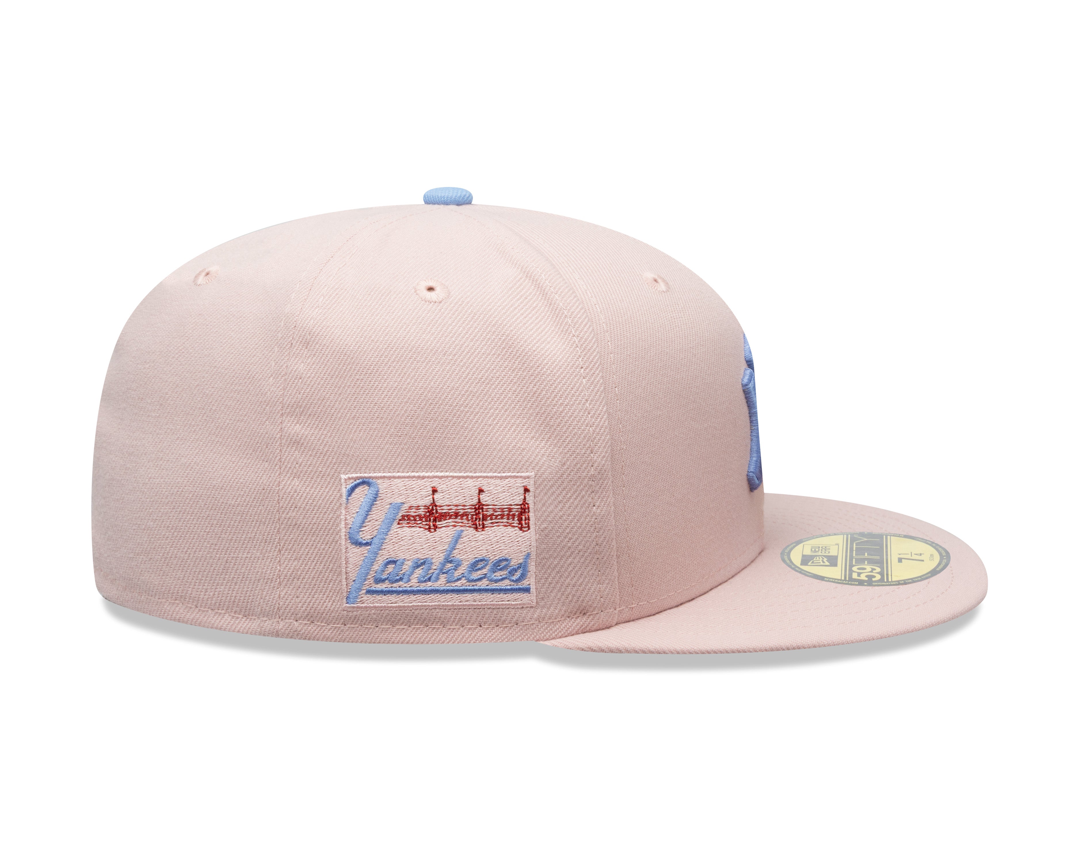 New Era - 59FIFTY Fitted -  New York Yankees Cooperstown - Pink Rouge/Light Blue UV - Headz Up 