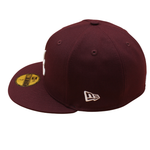 New Era - 59FIFTY Fitted - Atlanta Braves - Maroon/Grey UV - Headz Up 