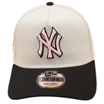 New Era - 9FORTY A-Frame Cap - New York Yankees - WS 2009 - Stone/Black/Pink - Headz Up 