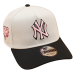 New Era - 9FORTY A-Frame Cap - New York Yankees - WS 2009 - Stone/Black/Pink - Headz Up 